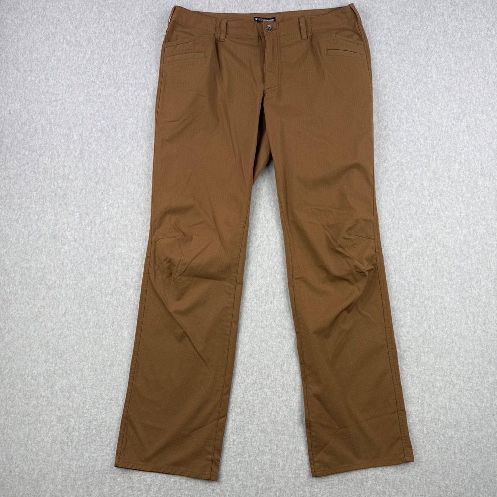 5.11 Tactical Pants Mens 40x36 Brown Apex Cargo Ripstop Utility Work Trousers